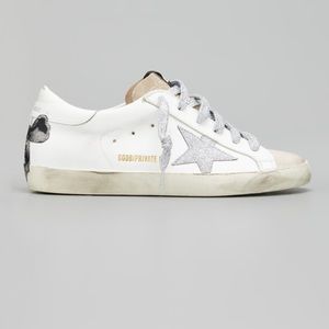 Golden Goose Shoe - Silver with Bow on Heel